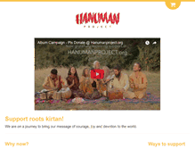 Tablet Screenshot of hanumanproject.org